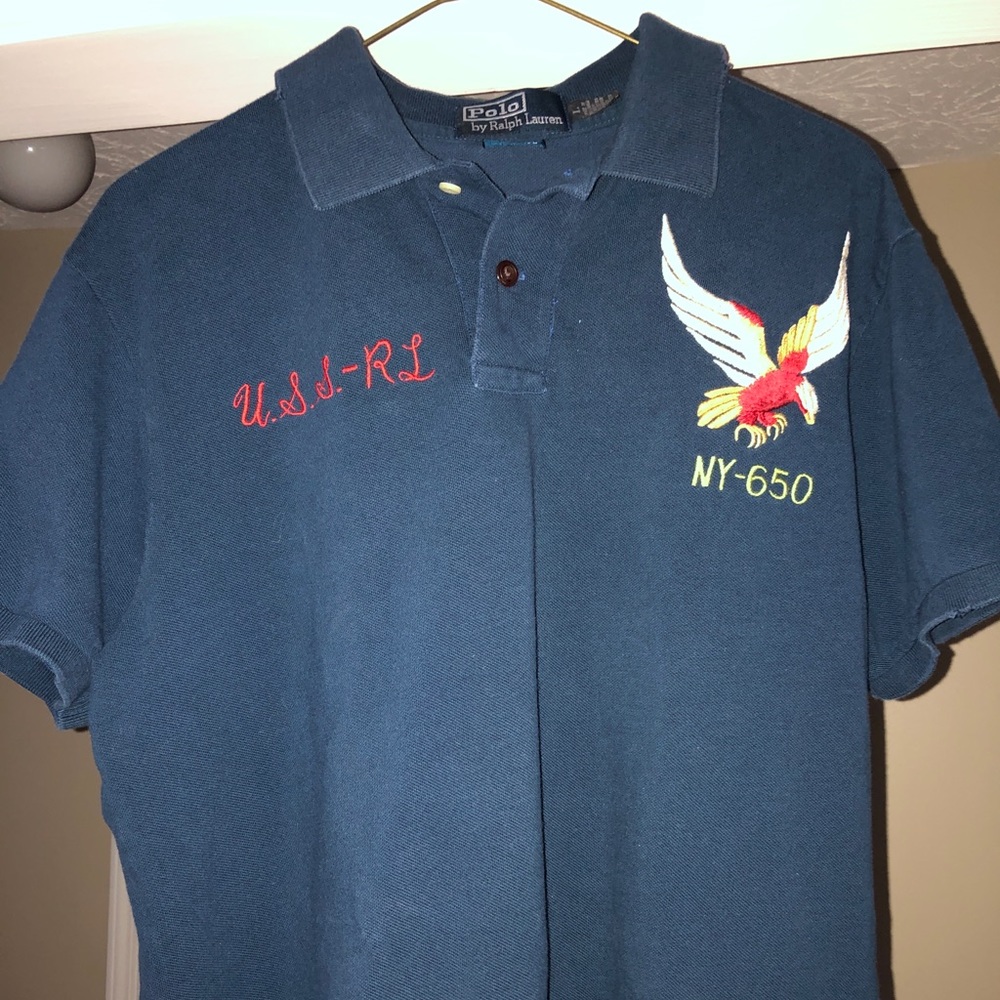 Polo Ralph Lauren Shirt U.S.S. Blue Men Large